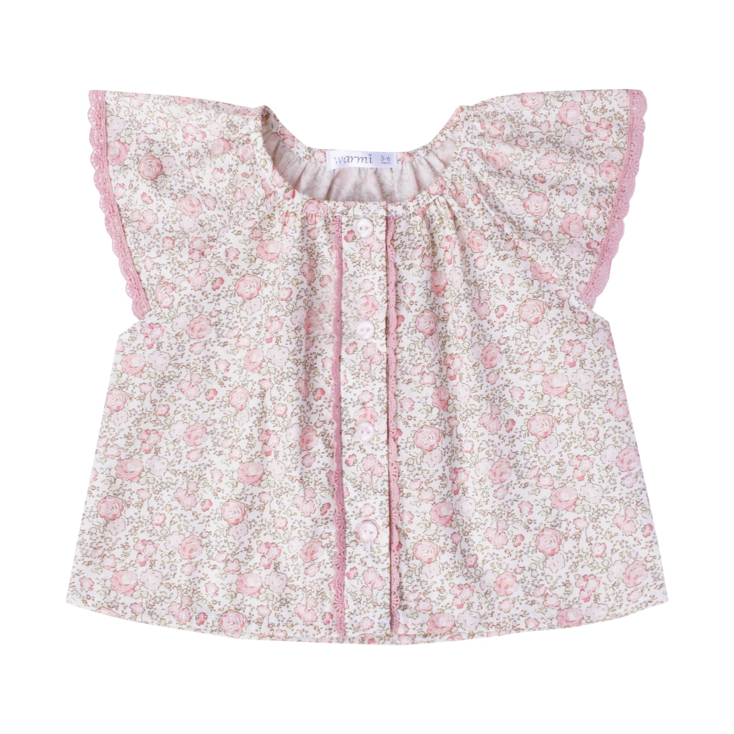 Warmi Blusa Begonia Flores Rosa